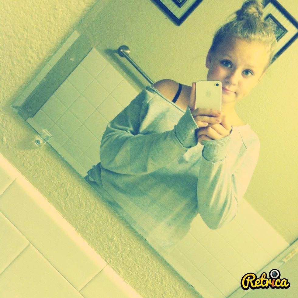 Start by putting your hair up high, and out of the way. Who cares what it looks like? \ud83d\ude04