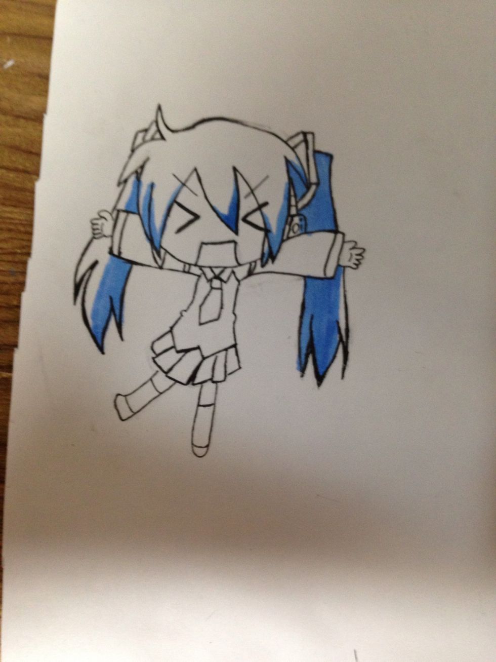 Start coloring the hair