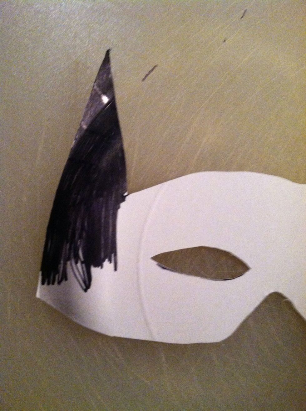 Start coloring with a Sharpie.