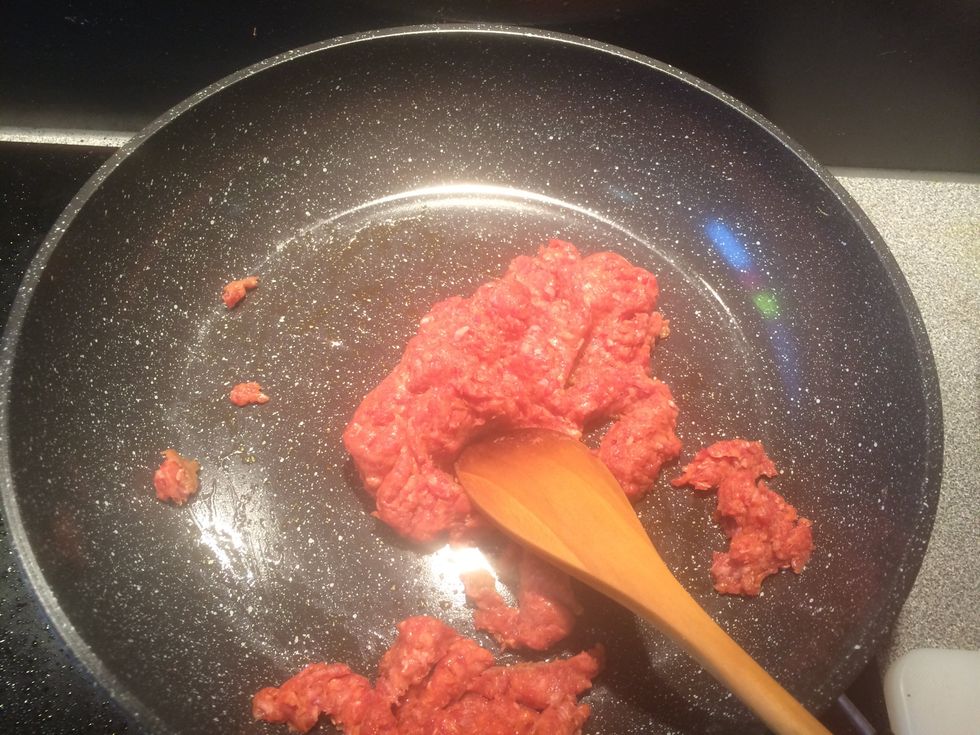 Start cooking the Chorizo.