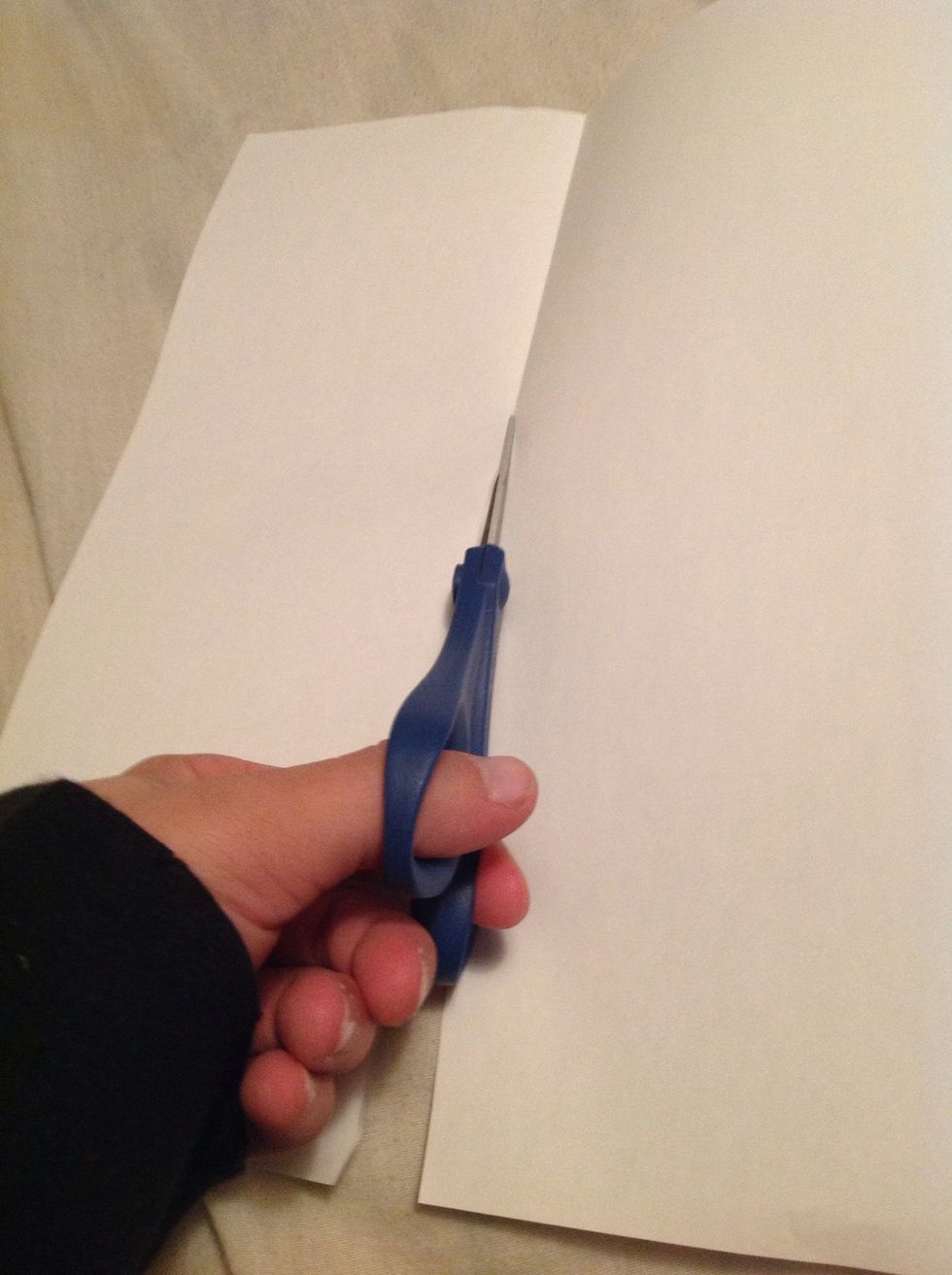 Start cutting on the crease.