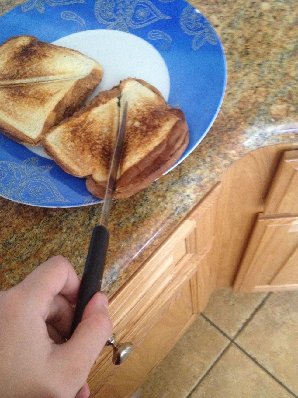 start cutting on the lines