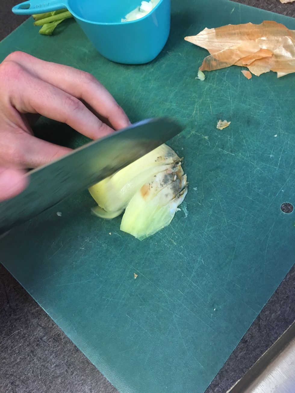 Start cutting onion