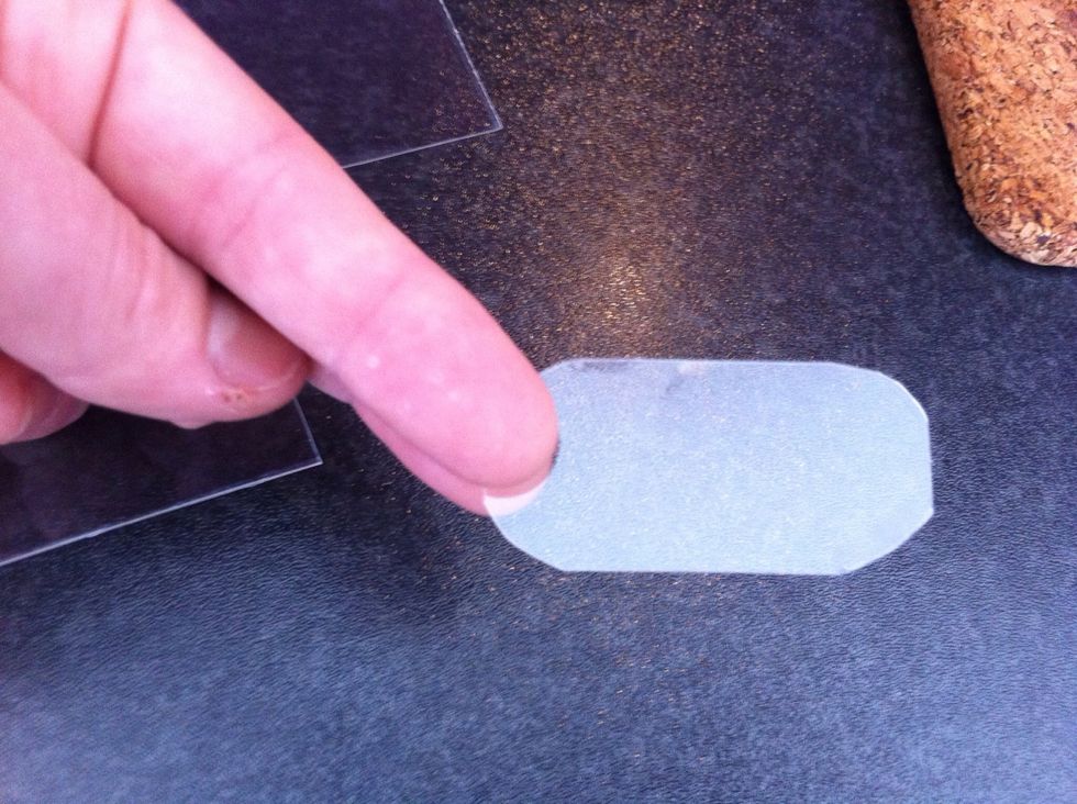 Start cutting your container into the shapes you want. Remember the plastic is going to shrink to roughly a third of the original size.