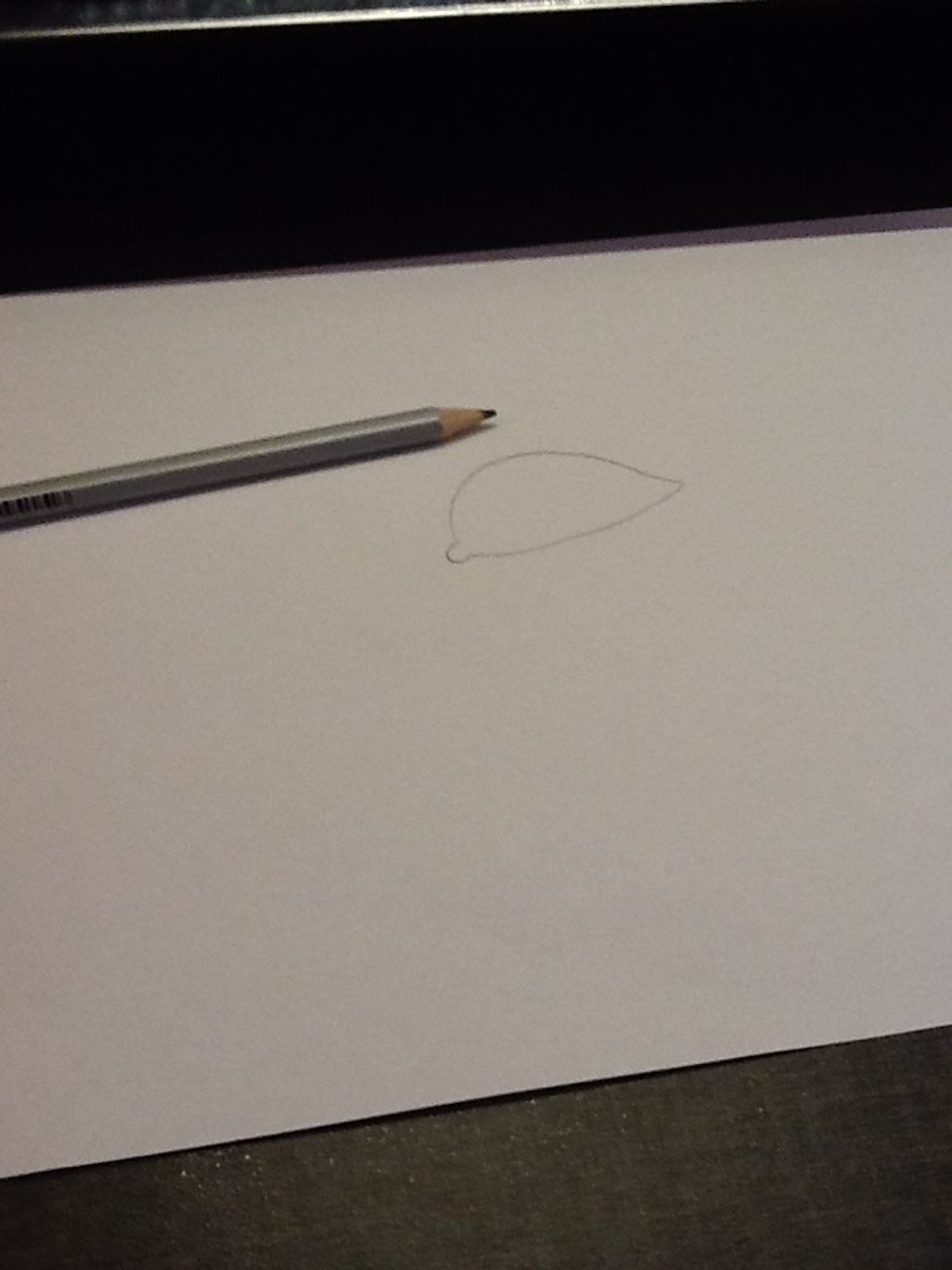 Start drawing an eyeshape form like this one..\u270f