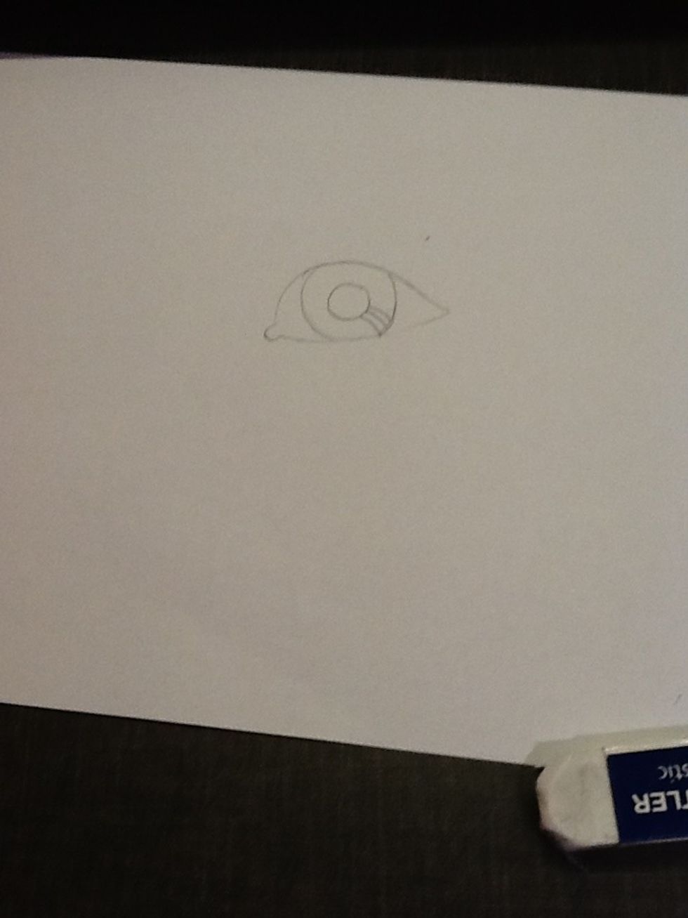 Start drawing Lines inside of the big of the two circles \ud83c\udf1d