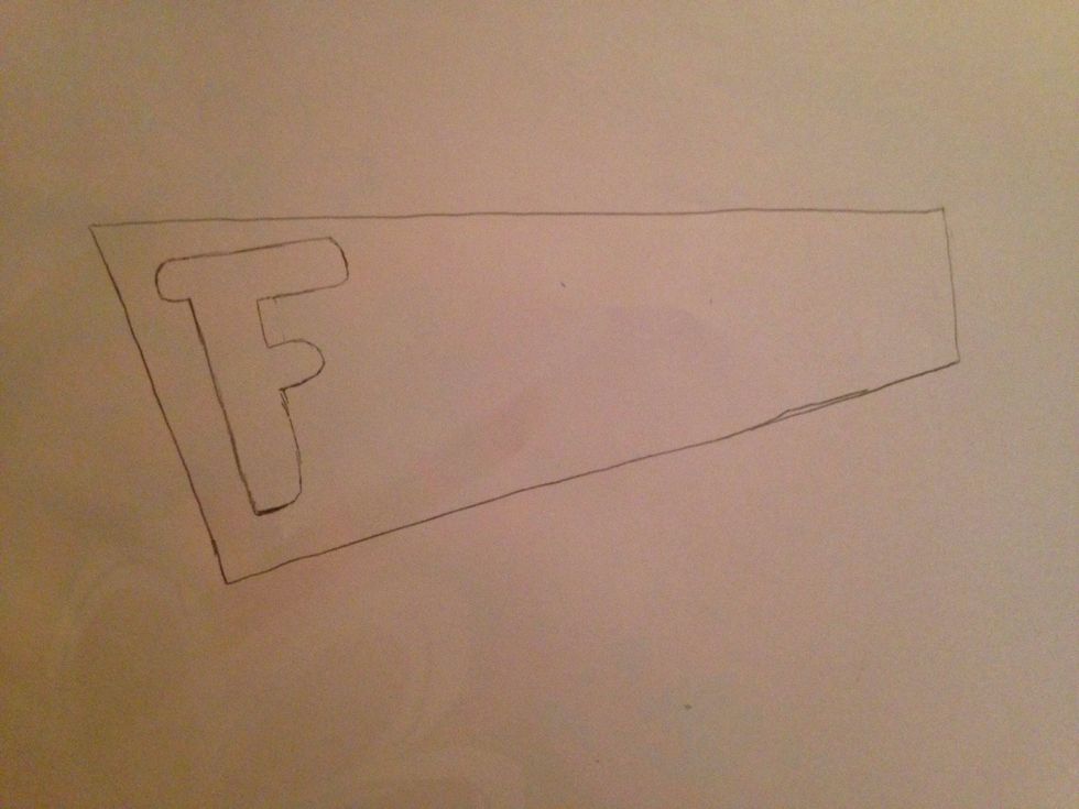 Start drawing the letter