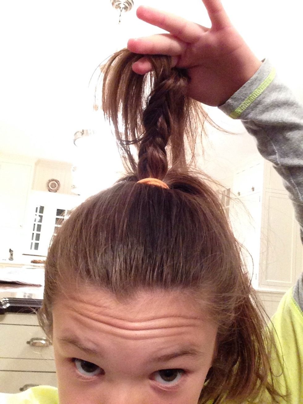Start fishtailing that small section