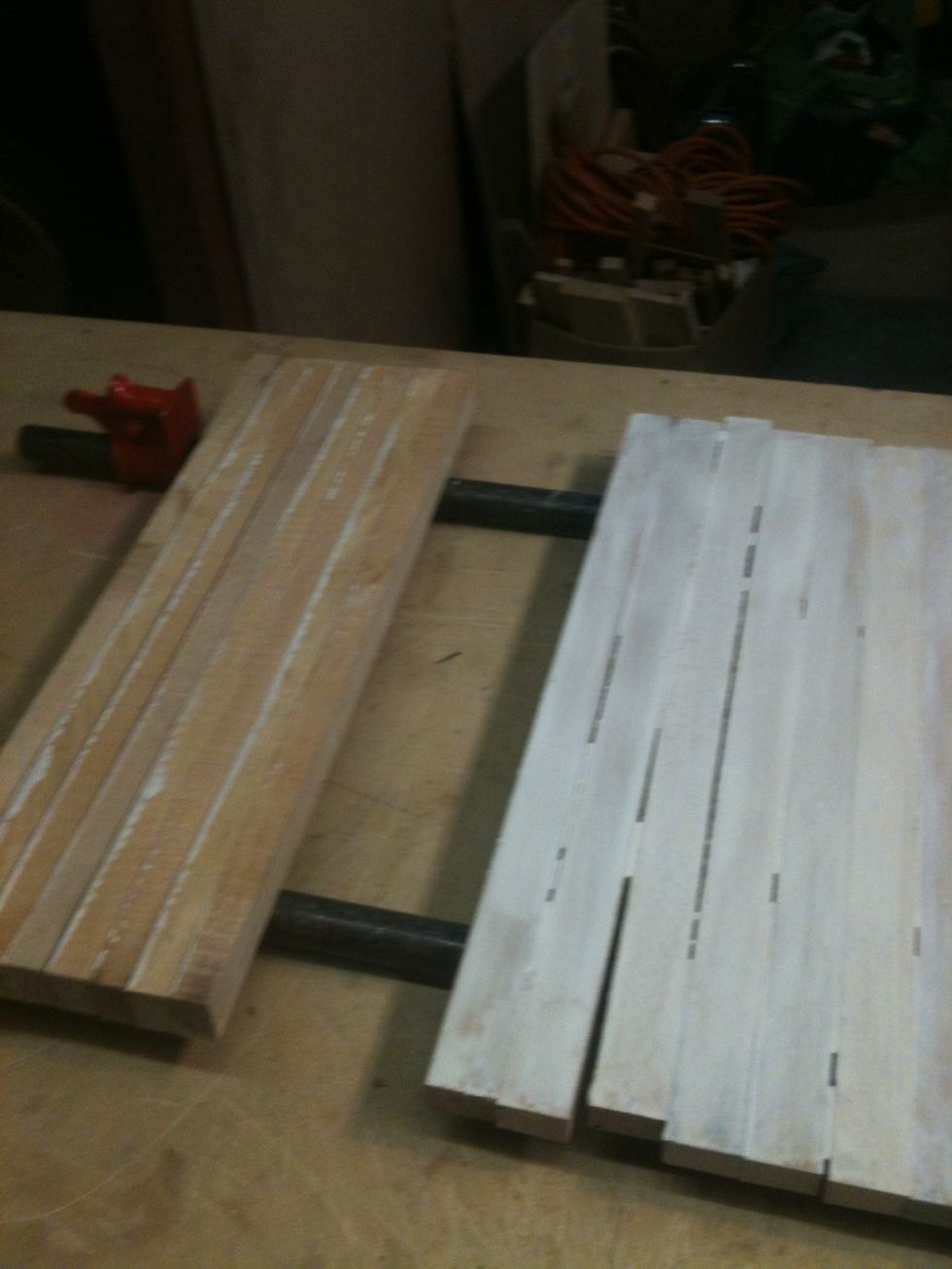 Start flipping the boards and put them together.