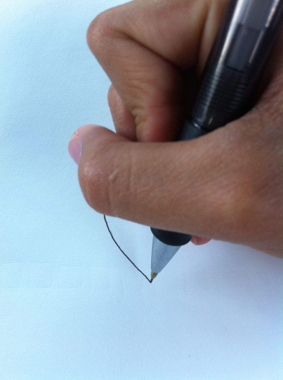 Start from the center of the flower