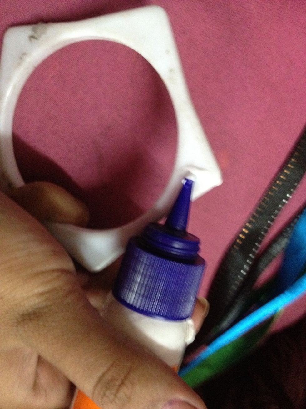 Start gluing little by little
