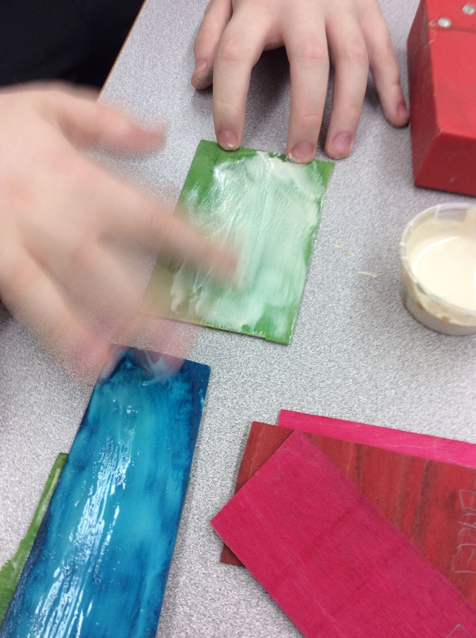 Start Gluing Veneer 3