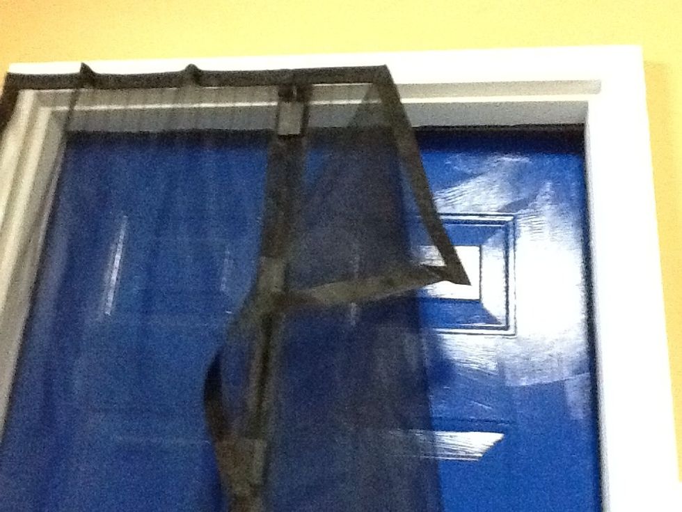 Start hanging the other side.