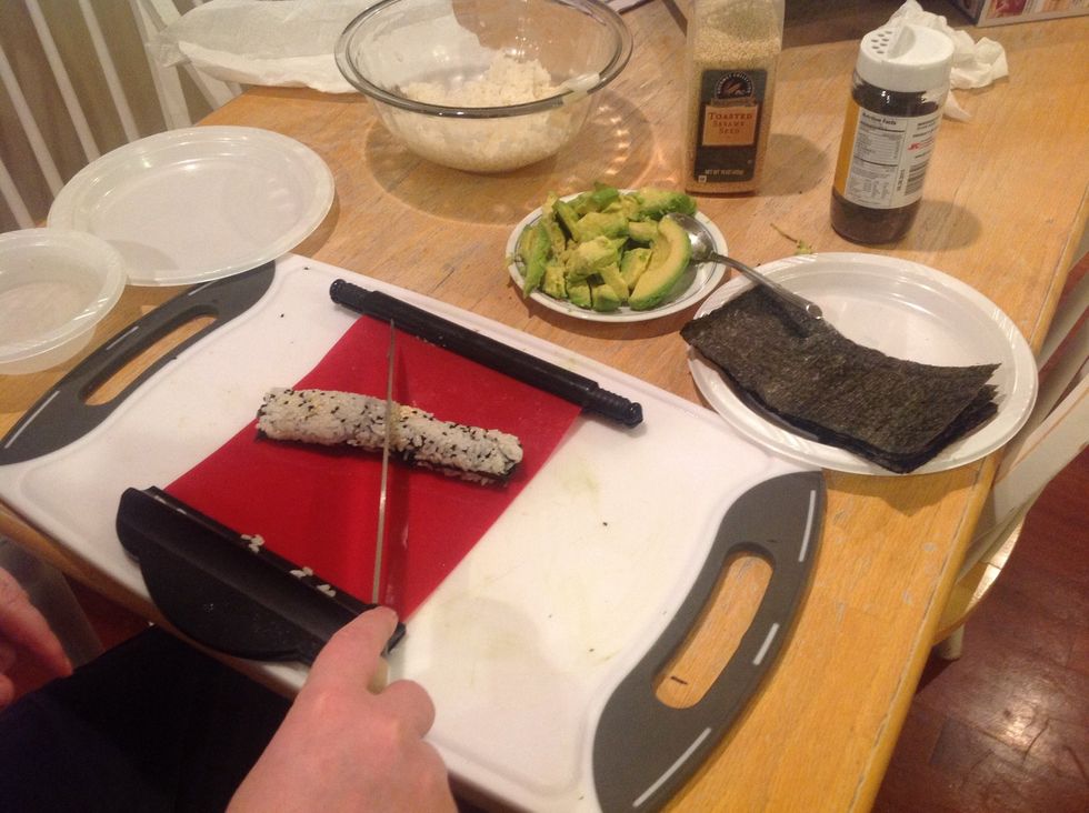 Start in the middle of the roll