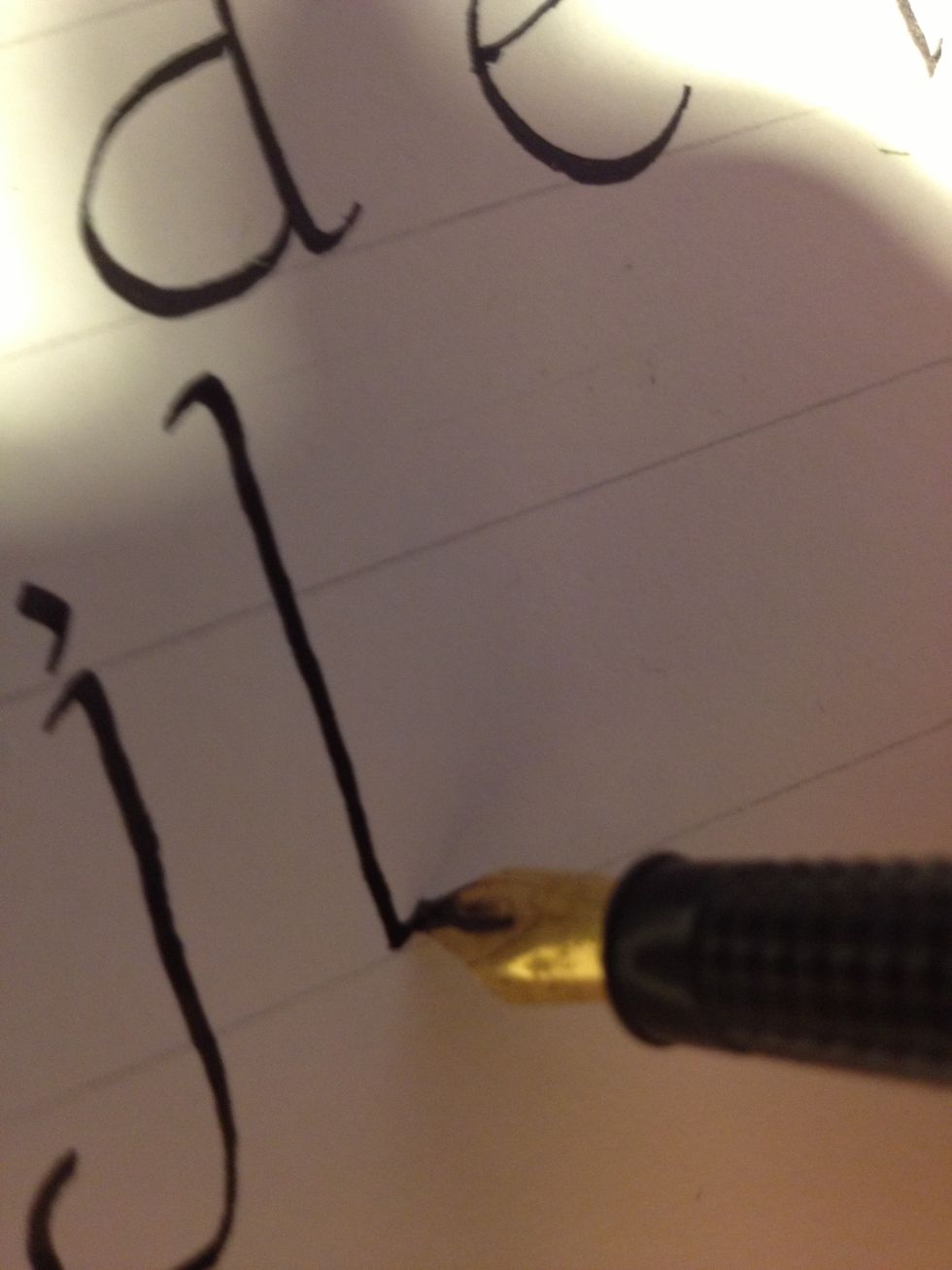 Start letter "k" with a basic trunk as well.