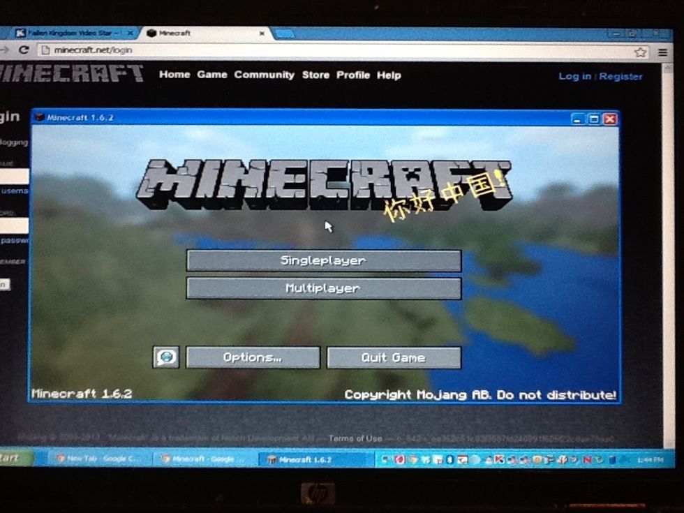 Start minecraft