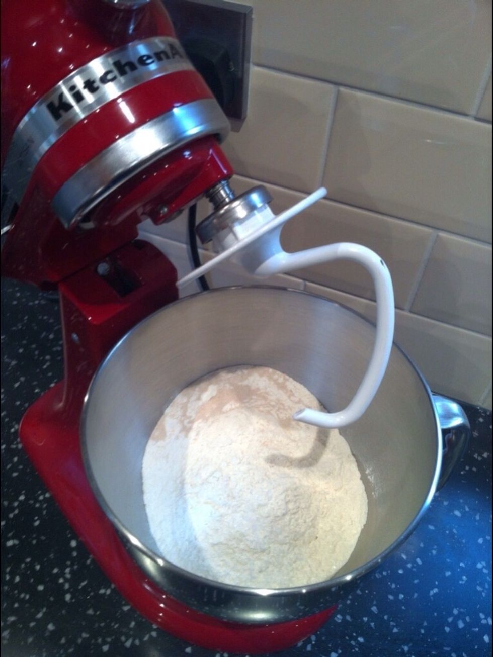 Start mixing the ingredients