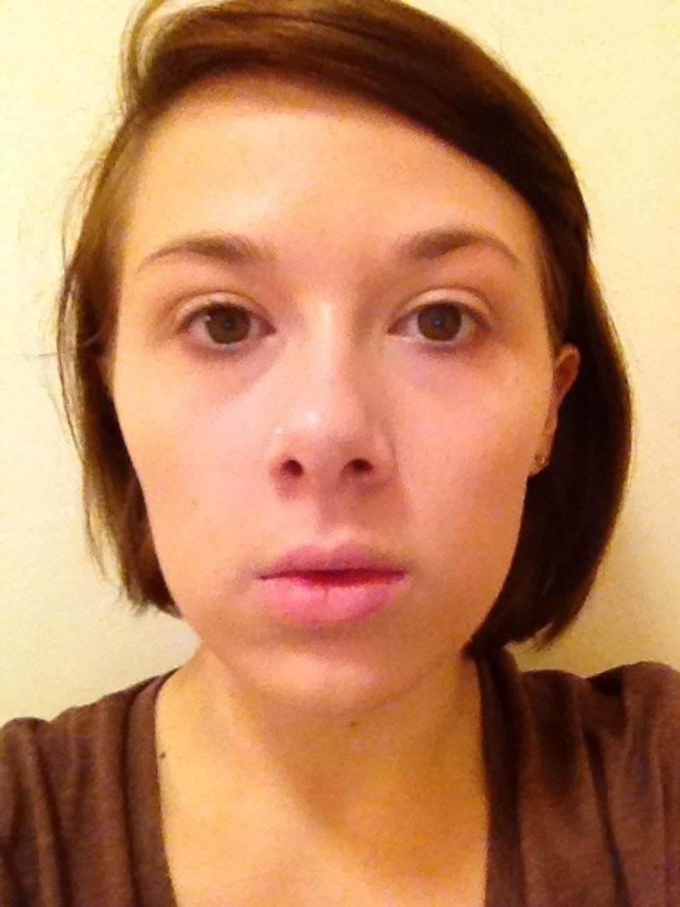 Start of by priming your skin and moisturising any dry areas (ie around the nose). Then apply a full coverage foundation