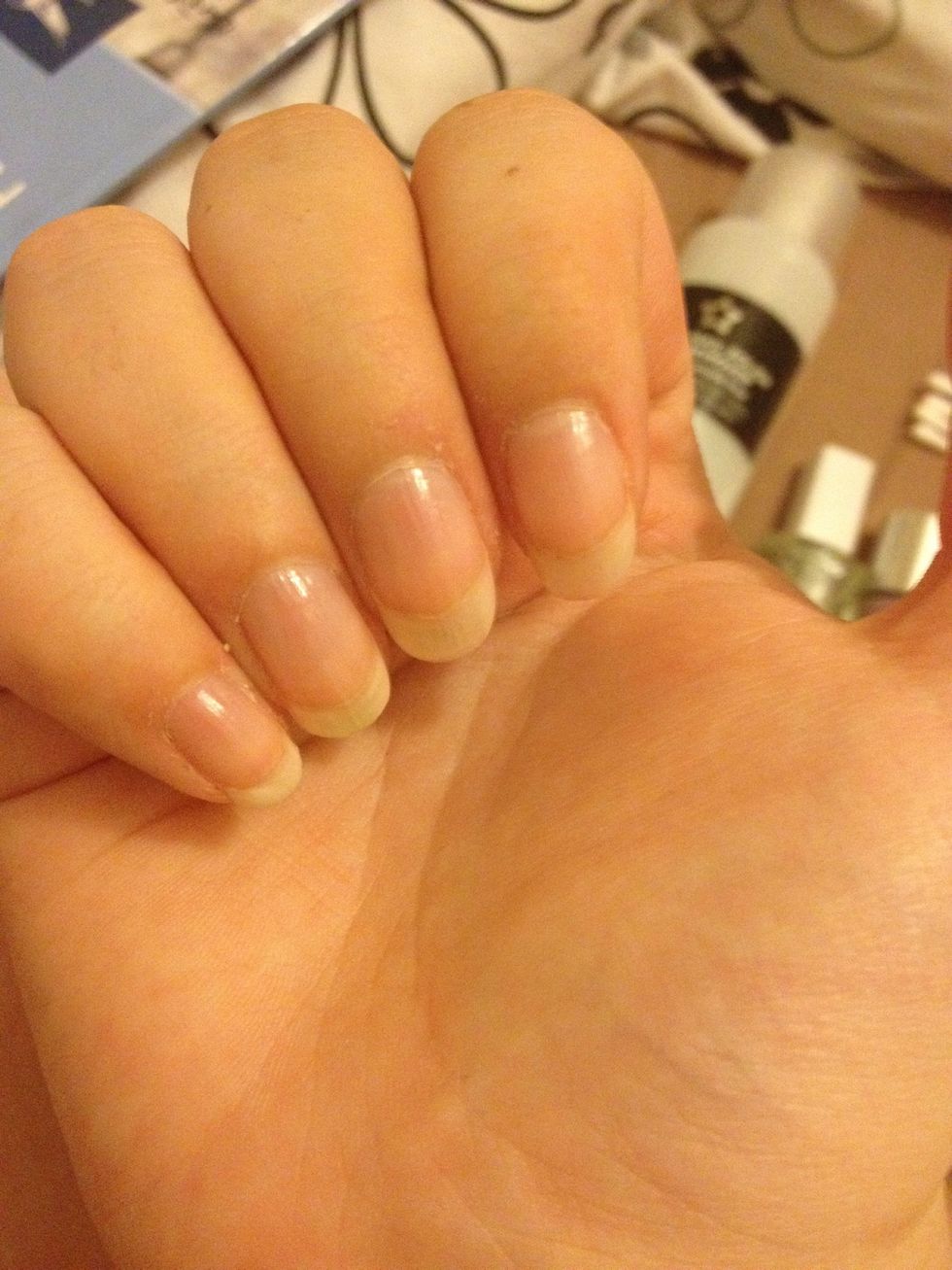 Start off by applying a base coat and wait for it to dry.