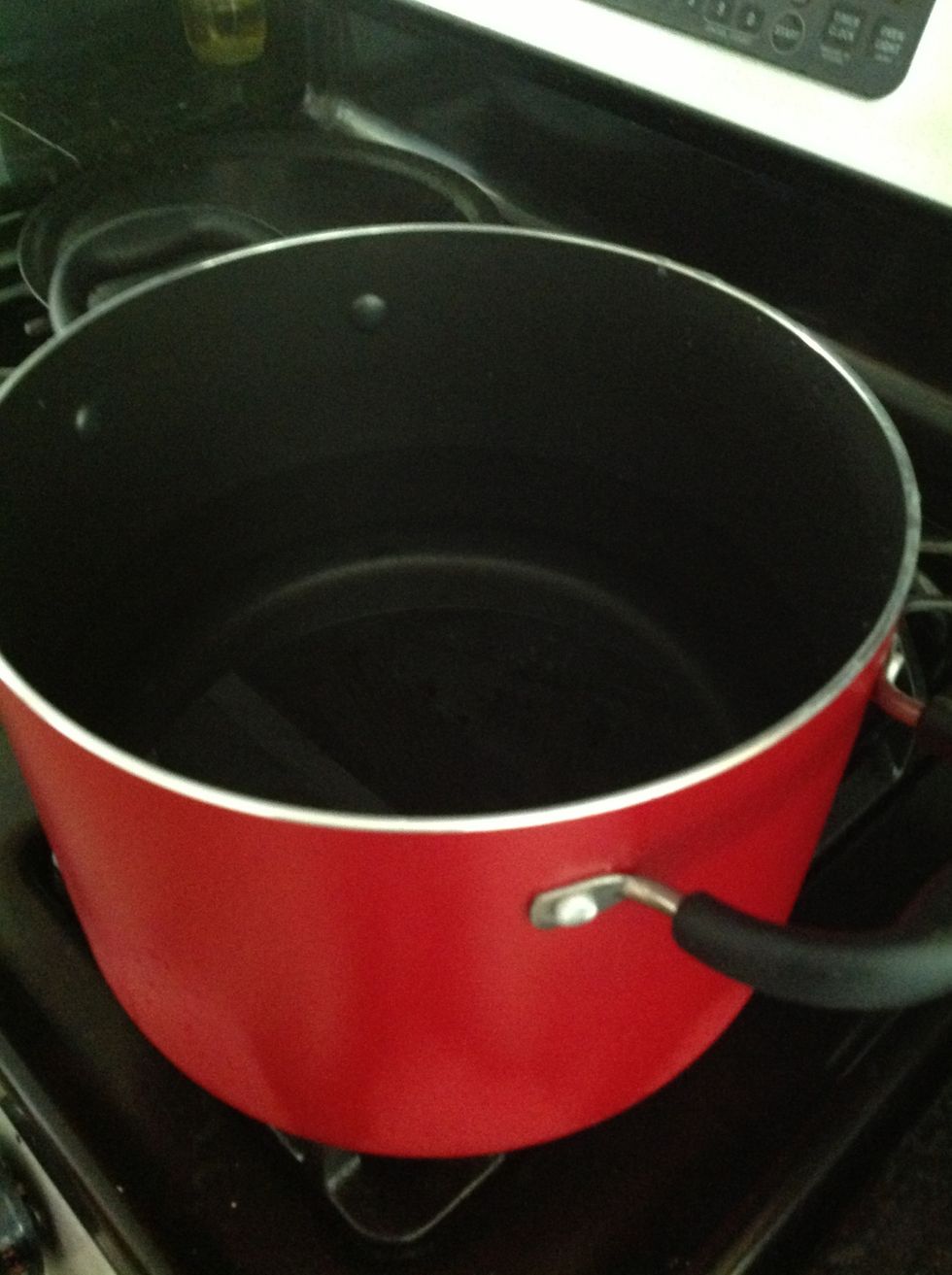 Start off by boiling water
