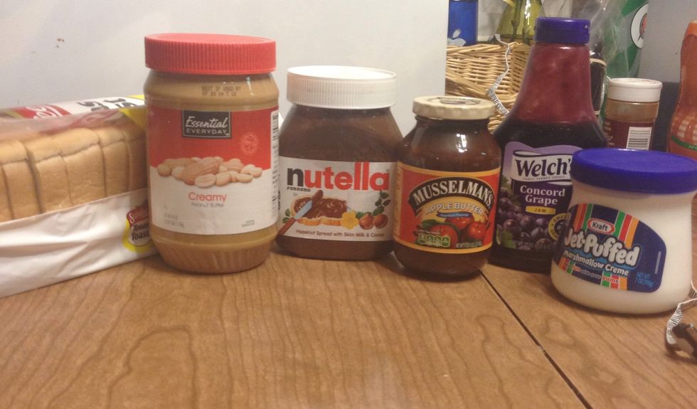 Start off by collecting your ingredients.