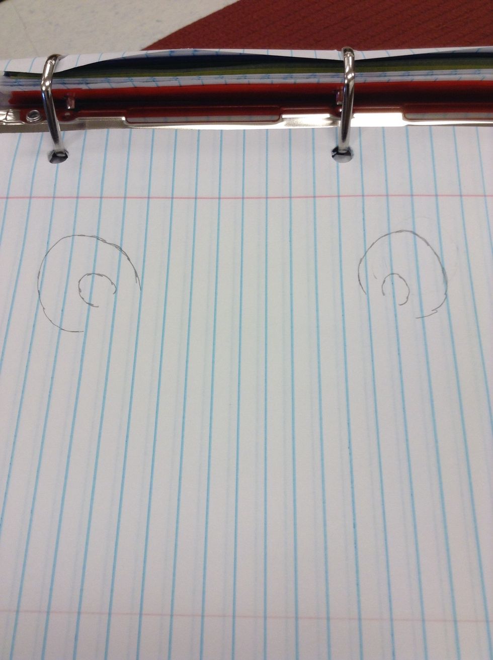 Start off by drawing the ears