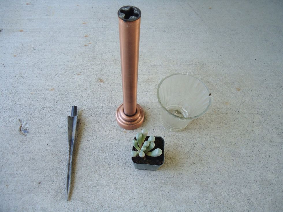 Start off by gathering up the materials needed.