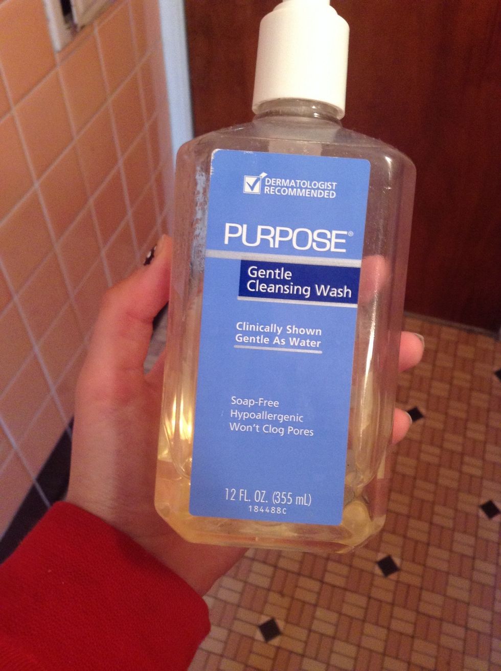 Start off by washing your face