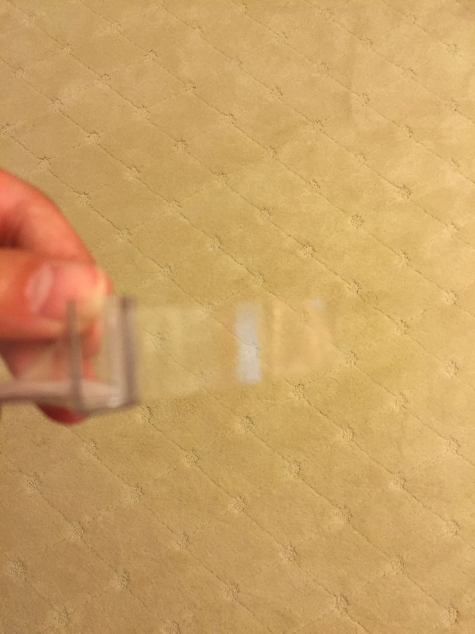 Start off with a piece of tape not that long.