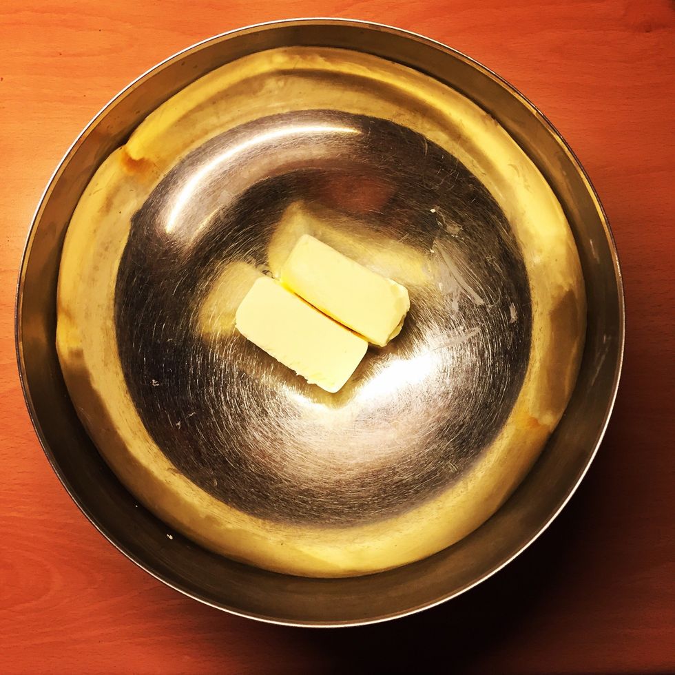 Start off with butter