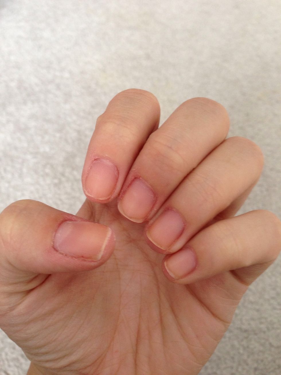 Start off with clean nails