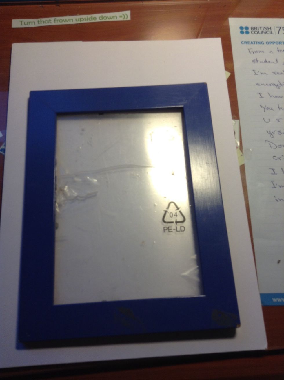 Start off with the old frame