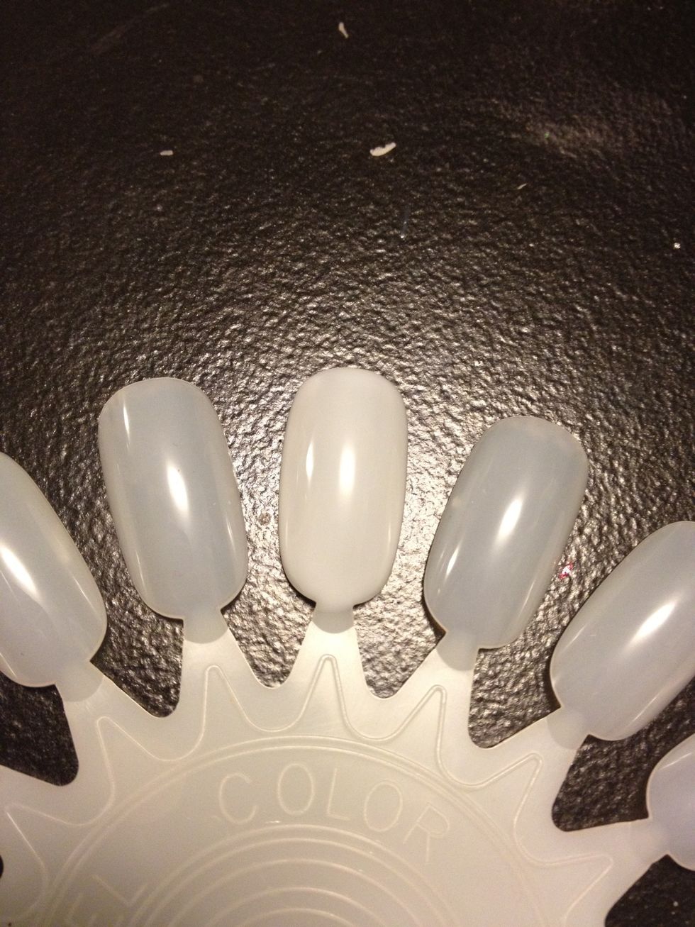 Start off with your white base coat.