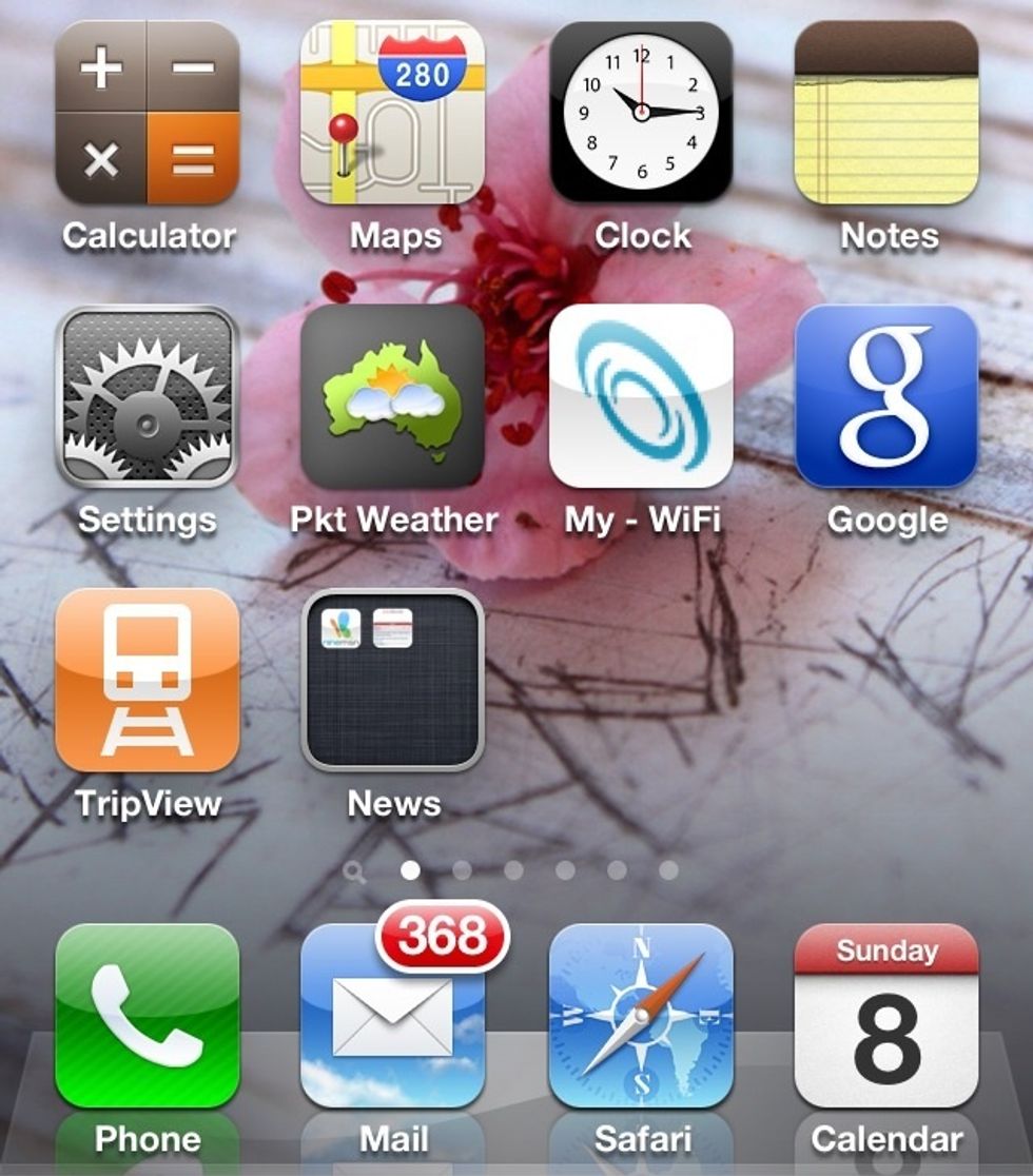 Start on the home page. (Simply click the home button now if you want but wait until you view all steps first.) To view the full size of the image above, just tap it.