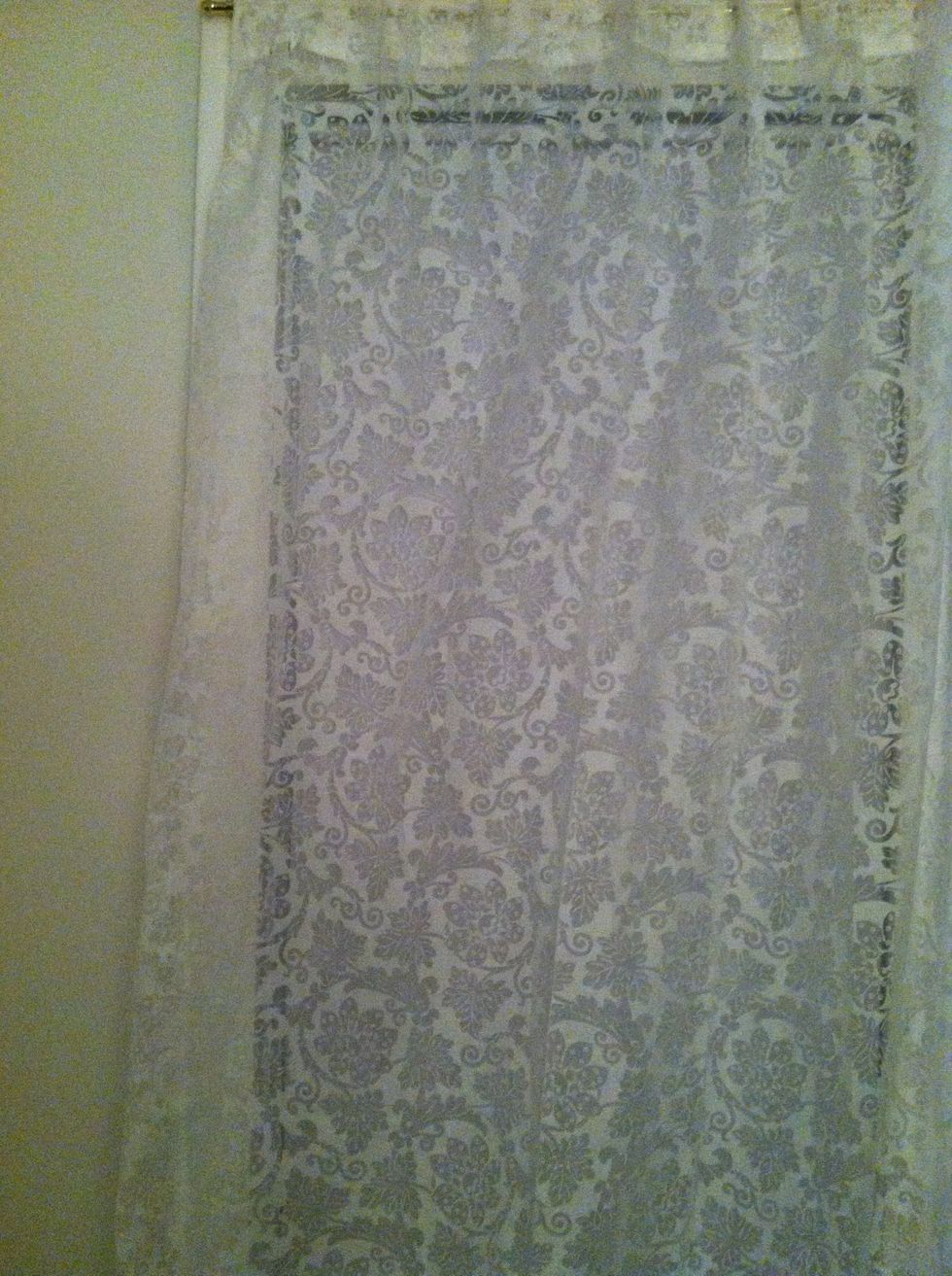 Start out with a clean curtain, I like the look of a single panel as opposed to two panels