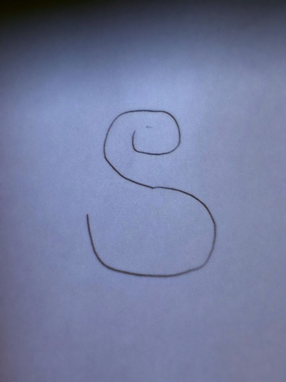 Start out with a fancy looking S.
