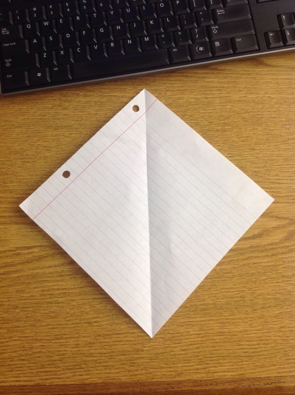 Start out with a square piece of paper, of any size.