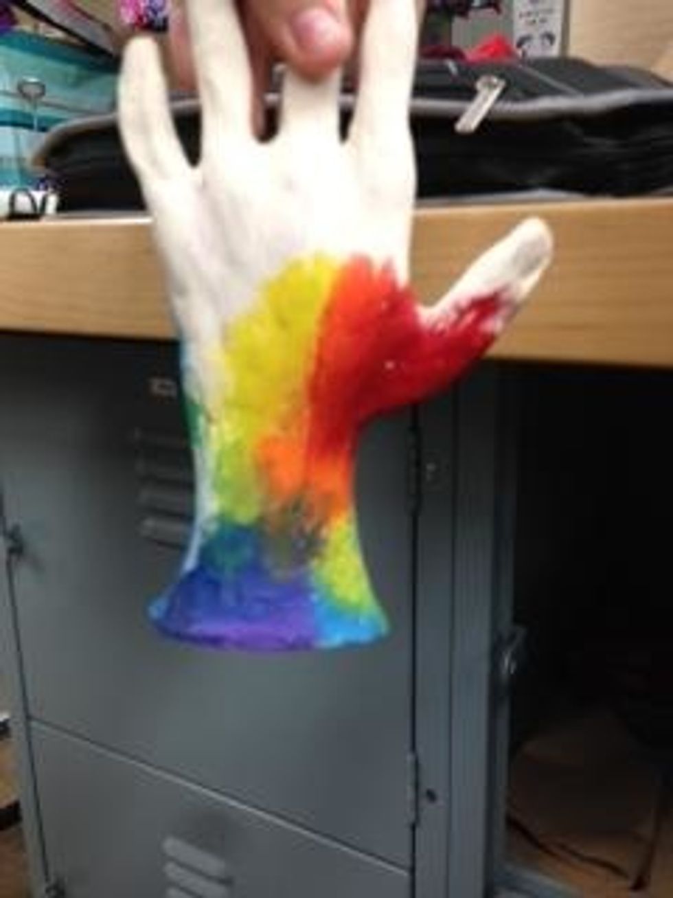 start painting with acrylic paint, or glazes.