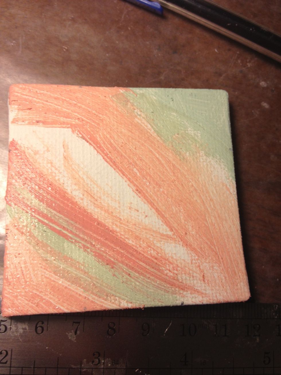 Start painting with the lighter colors