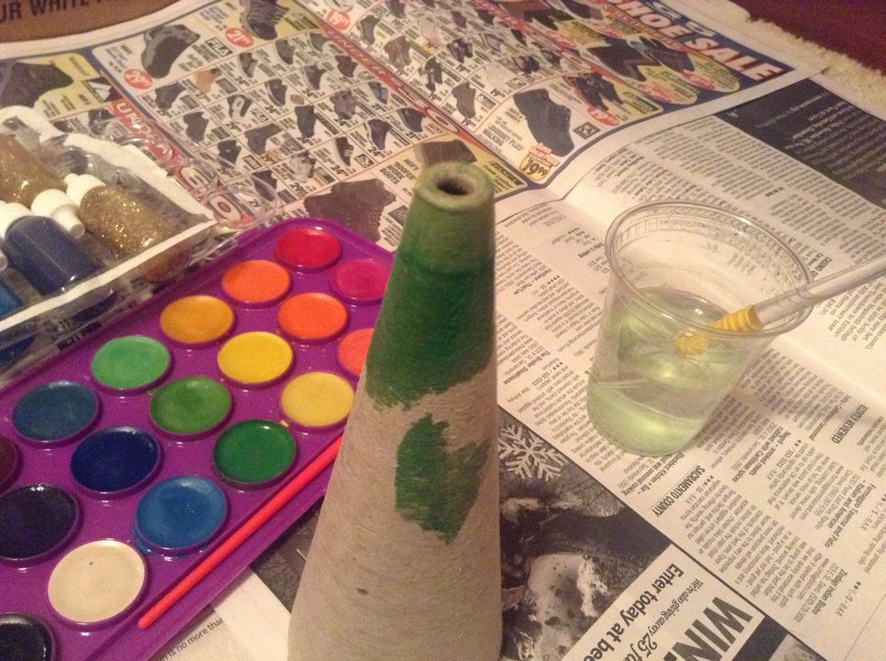Start painting your cone.