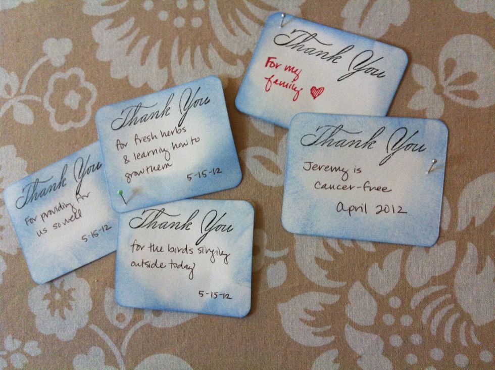 Start pinning things you're thankful for!