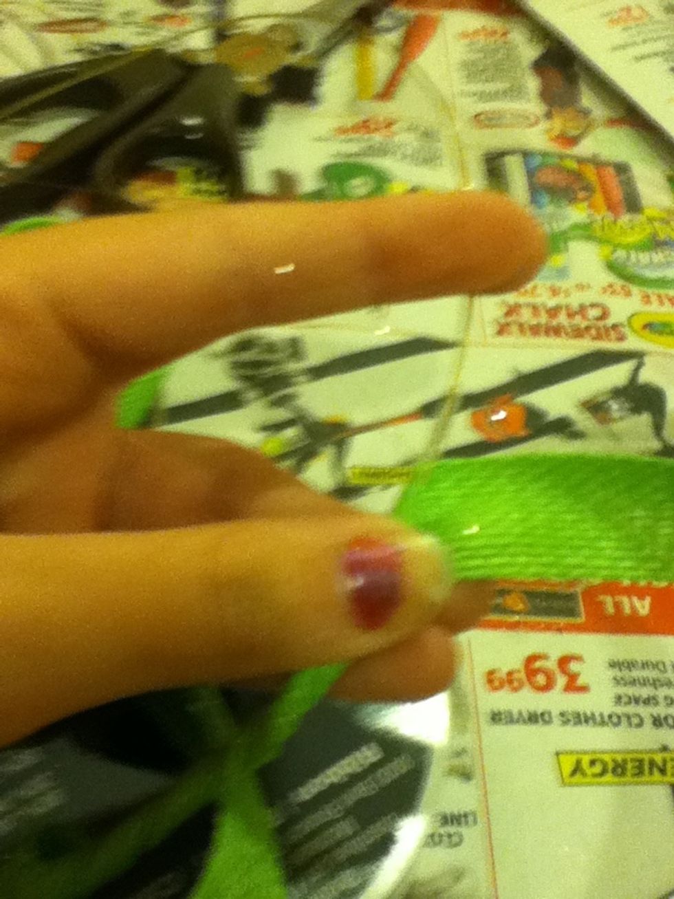 Start rapping it then do a dot of glue then to it to the whole thing