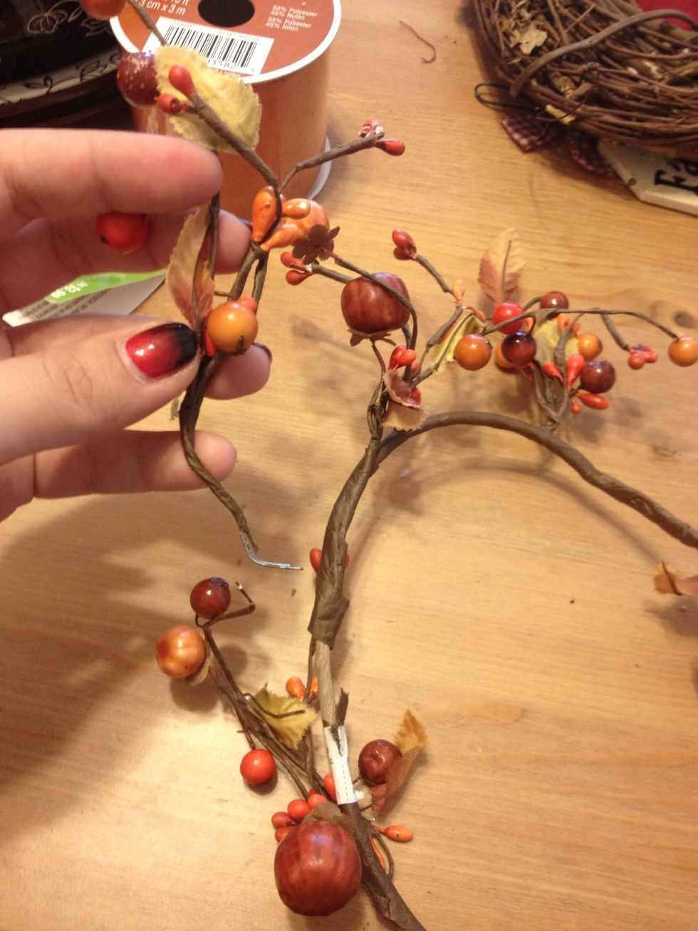 Start removing the individual branches. I got five branches out of this one.