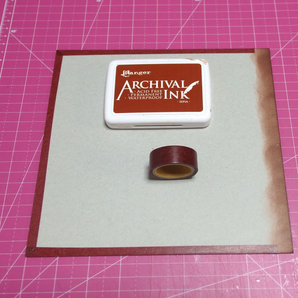 Start second schedule note book used some brown washi tape