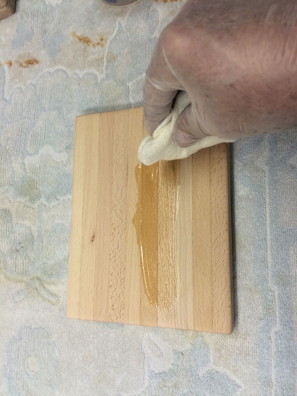 Start spreading oil on!