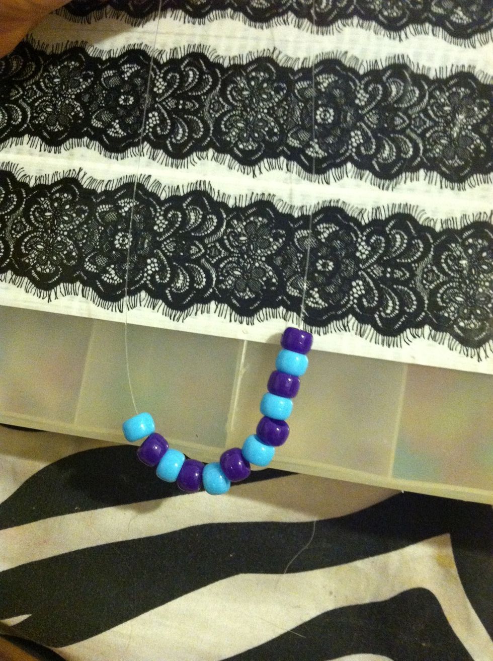 Start Stringing On Beads In Any Pattern .