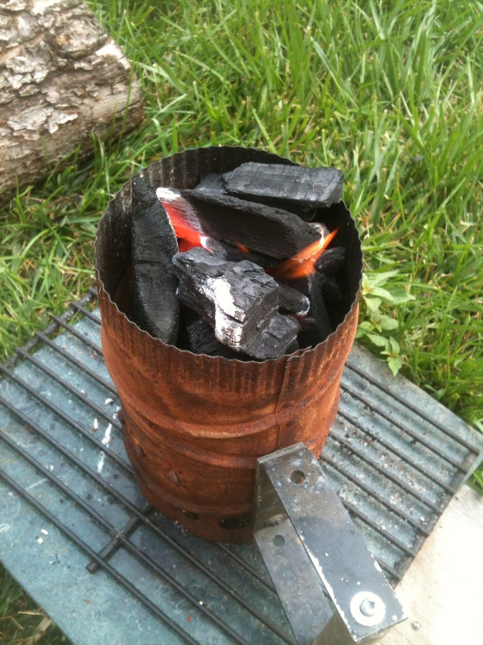Start the charcoal or turn on the propane to warm the bbq.