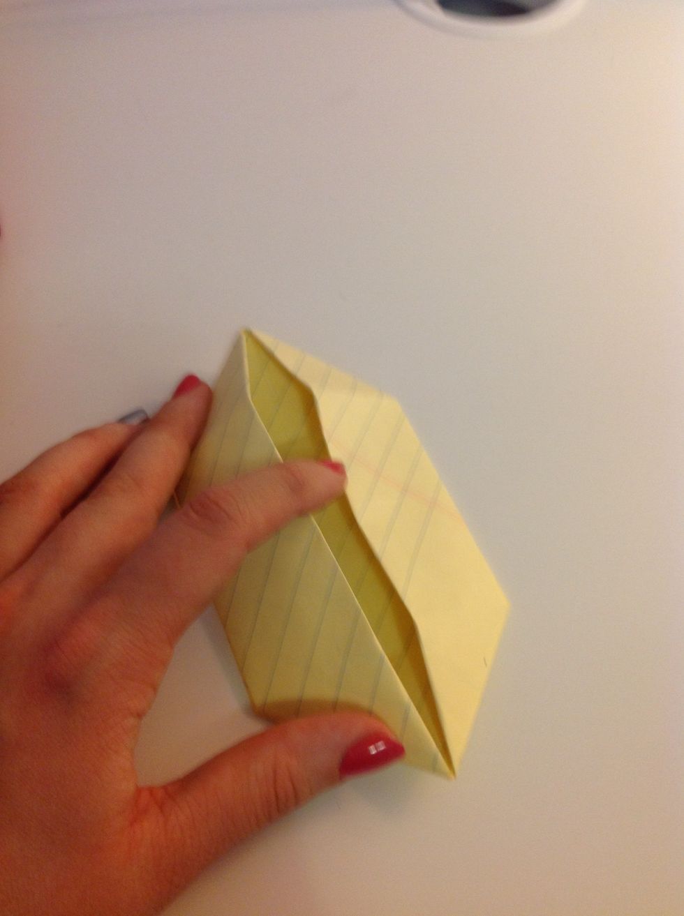 Start the pull the sides out from the middle opening.