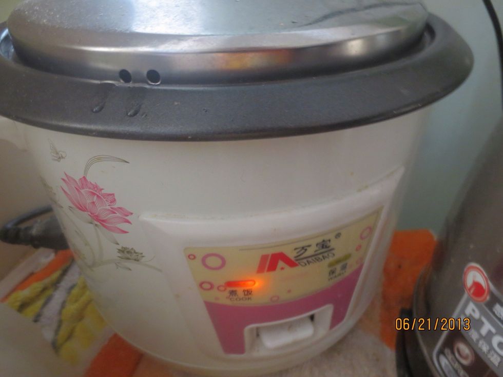 Start the rice cooker!