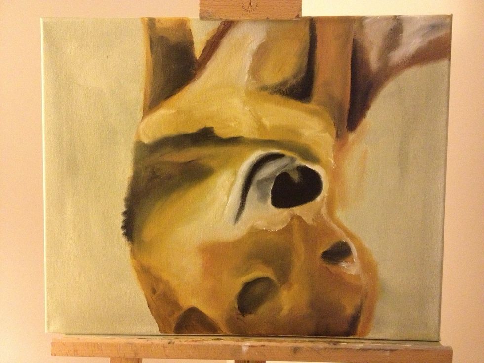 Start to add shadows and highlights. Look at the picture and find the darkest darks. Tip: if you start brown then layer a little black on top it will remain dark brown. It won't work in reverse.